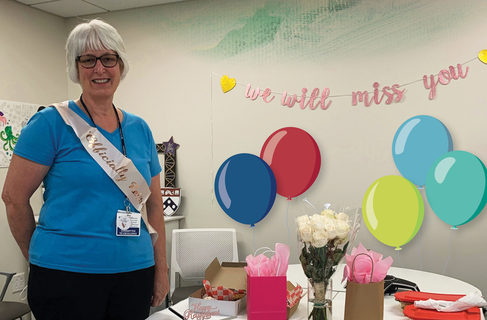 Laura Jackson retires after 43 years in the Laboratory Department at Princeton Health.